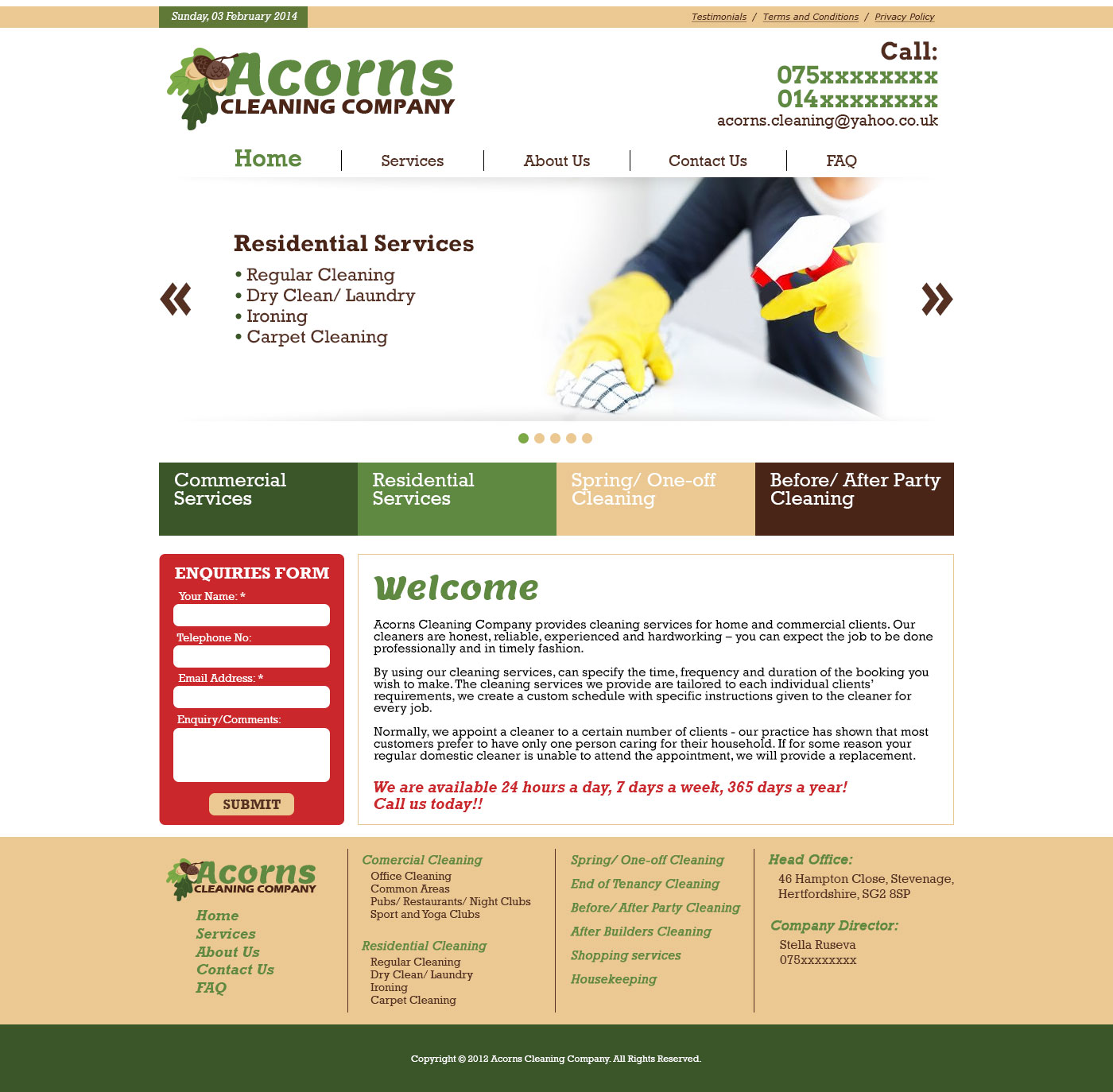 Acorns Cleaning Company - version 1